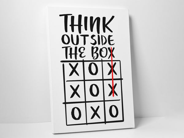 Think Outside the Box Canvas Print - Motivational, Inspirational Canvas ...